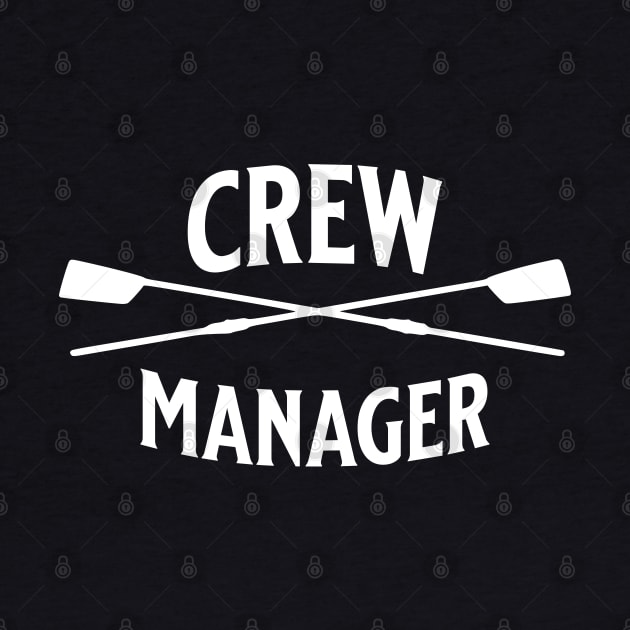 Crew Rowing Manager Sculling Vintage Crossed Oars by TGKelly